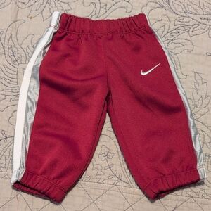 Nike Kids Crimson and Silver Joggers